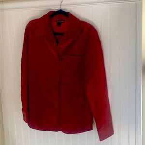 Suede shirt jacket